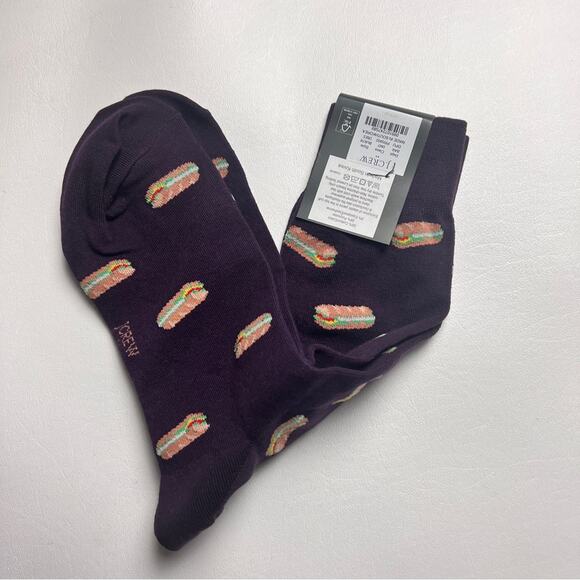 J.Crew Sandwich Print Graphic Design Trouser Socks Onesize NWT - Picture 5 of 9